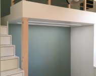 Lit en mezzanine - chambre d'enfant